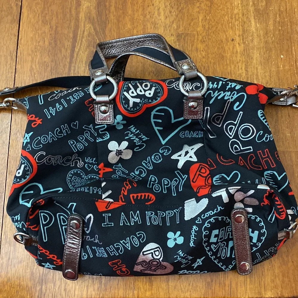 ■RESERVED■for @damother1985 EUC/Coach Poppy Lurex Luxey Glam Satchel, Metallic - Picture 2 of 16